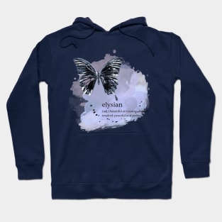 Watercolor butterfly - elysian Hoodie